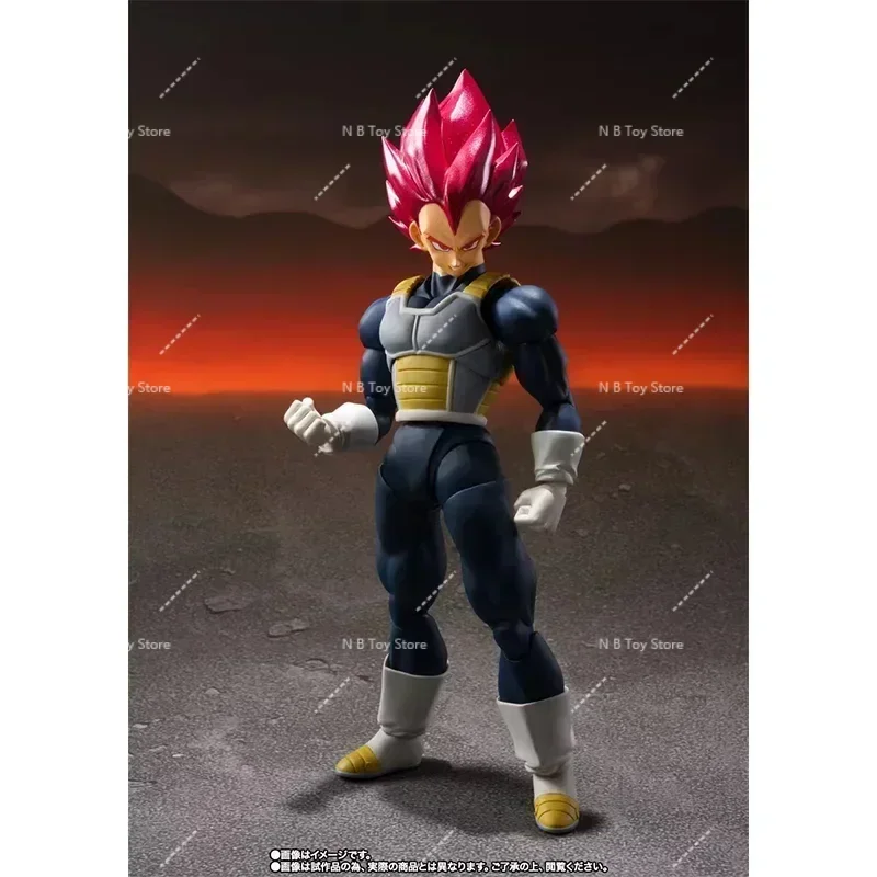 الشكل الأصلي بانداي دراغون بول زد S.H.Figuarts سوبر سايان الله فيغيتا شعر أحمر أزرق SHF فيغيتا إصدار الذكرى الخامسة عشرة #2