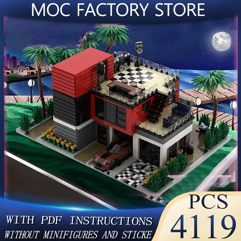 

Новые строительные блоки MOC, модели зданий, морские города, домики, детские игрушки, подарки, набор для сборки своими руками