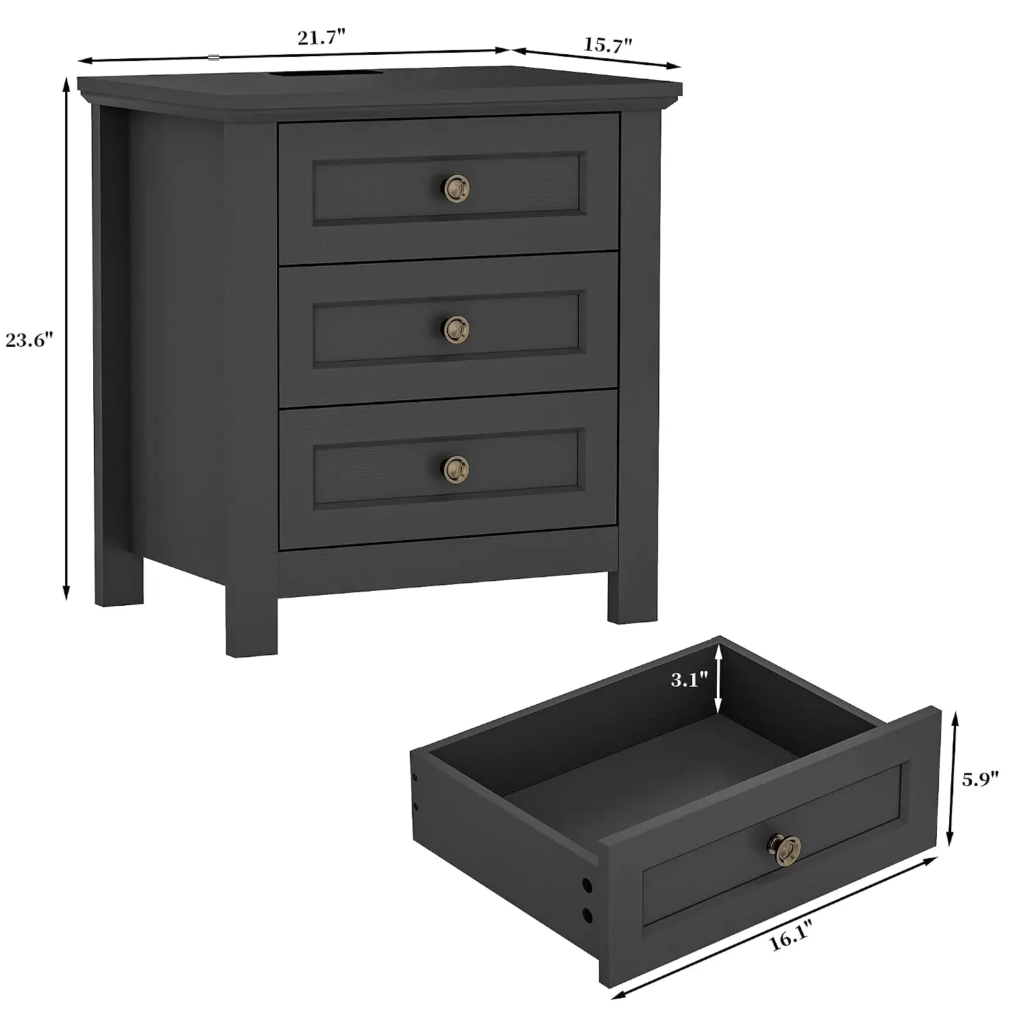 4-Piece Farmhouse Bedroom Furniture Set 4