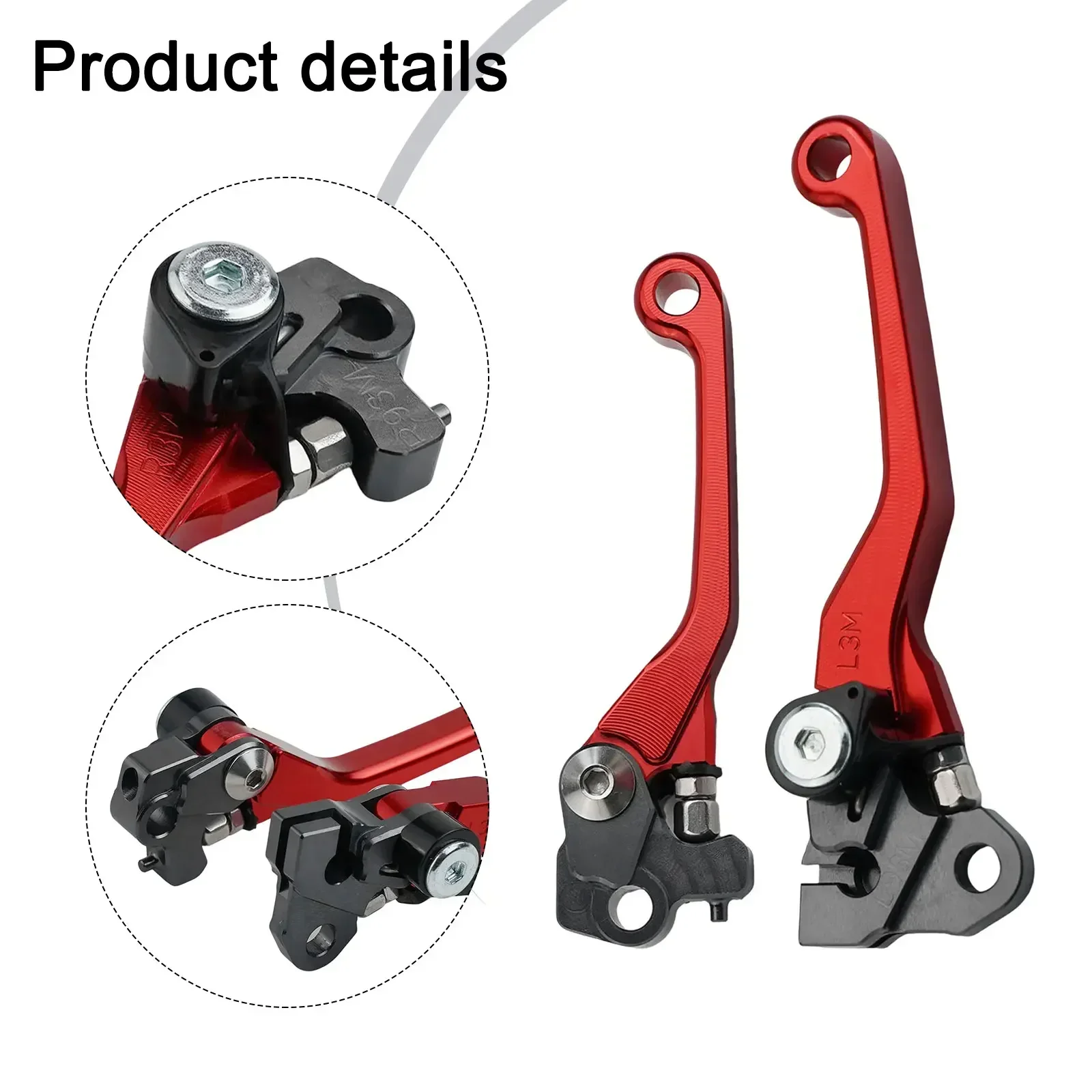 For CRF125F 2019-2025 Aftermarket Levers 6061 Aluminium Alloy Motorcycle Maintenance Adjustable Fit Long-lasting Finish