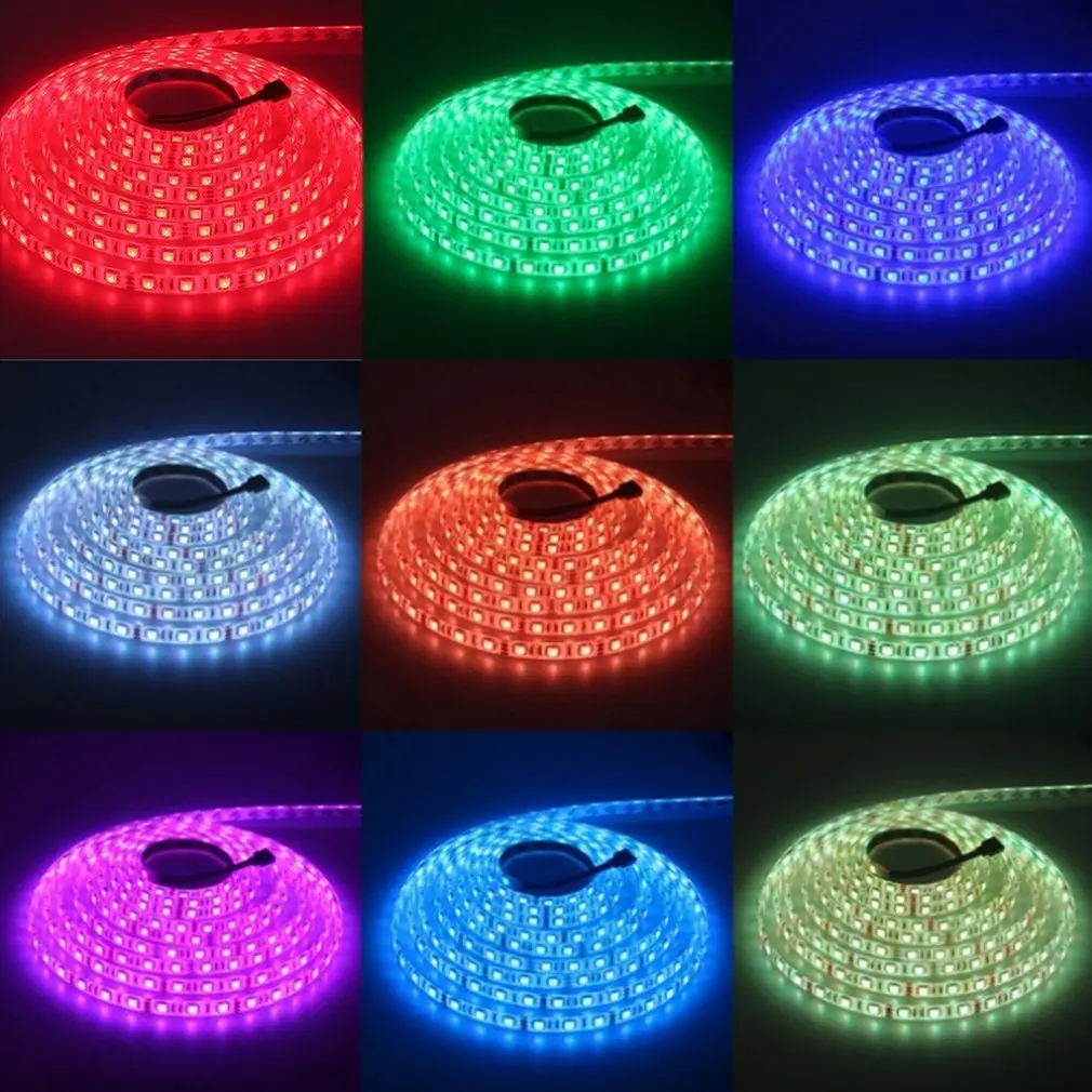 30 LEDs/m Waterproof LED Strip Light Set Smart Control RGB Colorful with 24 Keys Remote Control+Power Adapter+Wifi Control