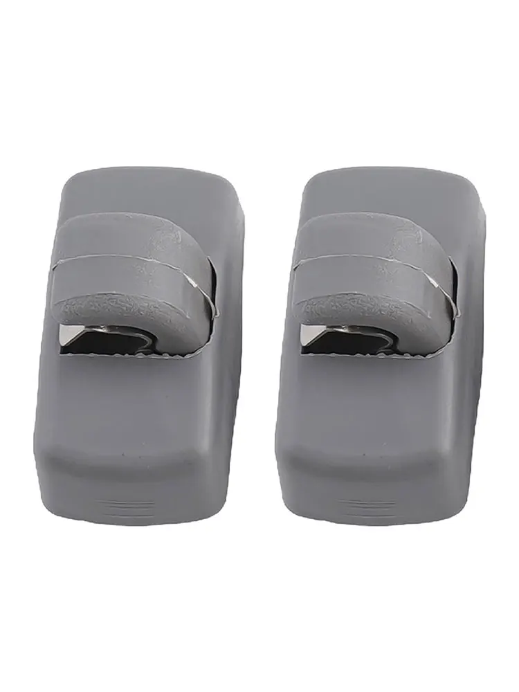 Skoda Sun Visor Clips Front Sun Visor Hook Clips For Daily Use Stylish Gray Color Anti-wear And Anti-corrosion For Skoda Fabia