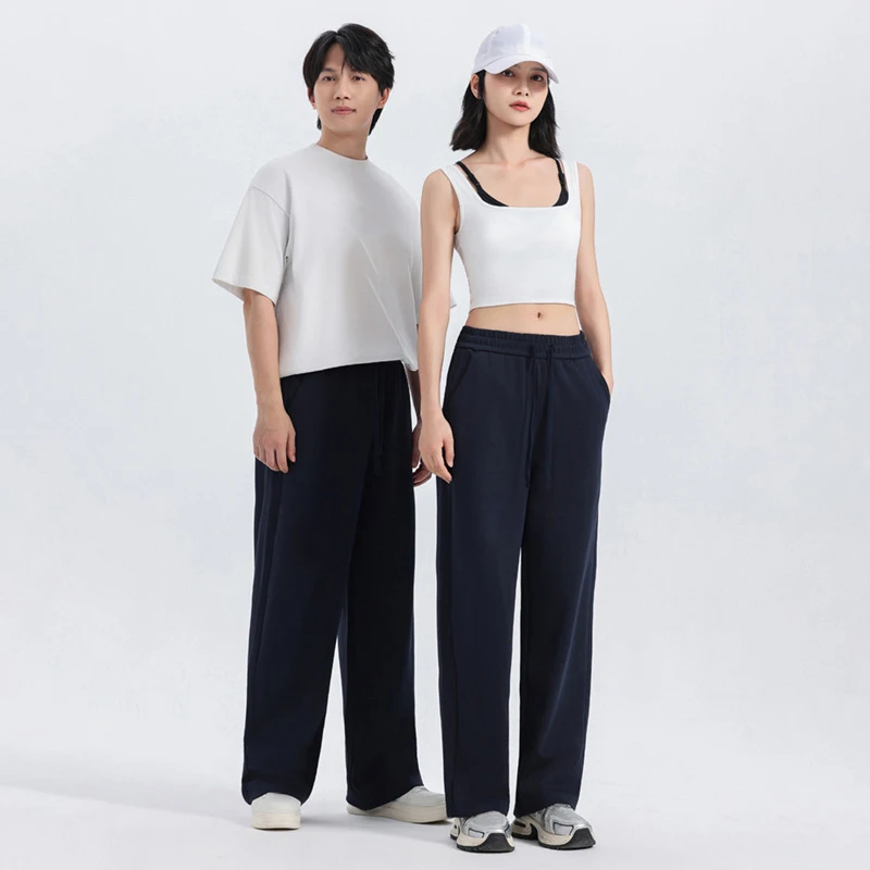 

Весенние и осенние спортивные брюки, женские повседневные брюки прямого кроя, свободные мужские спортивные штаны, парный стиль