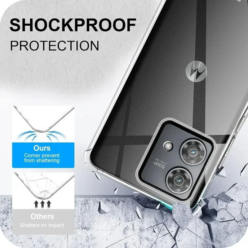 Shockproof airbag TPU case for Motorola G85 G35 Moto G55 E14 G04 s G24 power G84 G34 G54 G14 protective cover fundas Coque Capa