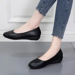 Women Flats Ballet Shoes Women Flats Office Work Shoes Oversize Boat  Cloth Sweet Loafers Women's Pregnant Flats Shoes