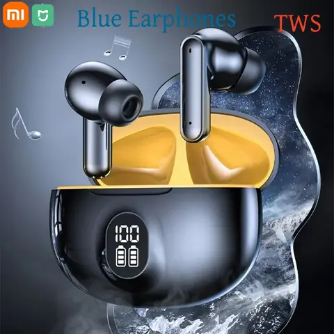 Xiaomi MIJIA S510 TWS 무선 헤드폰 LED 전원 이어폰 디지털 디스플레이 헤드셋 스테레오 사운드 Bluetooth 호환 5.3