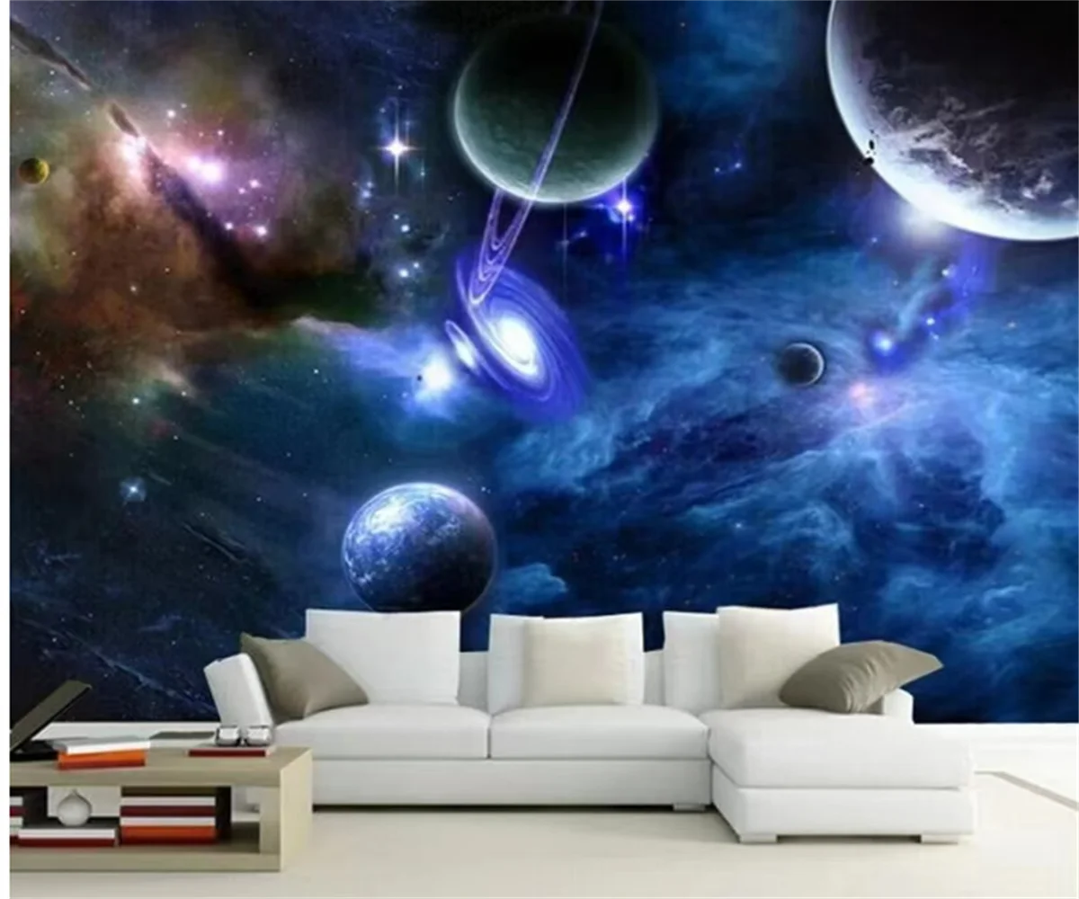 Custom 3D Large any size Wallpaper Starry Sky Landscape Children's Room Background Decor Wall Paper Living Room Wall Murals