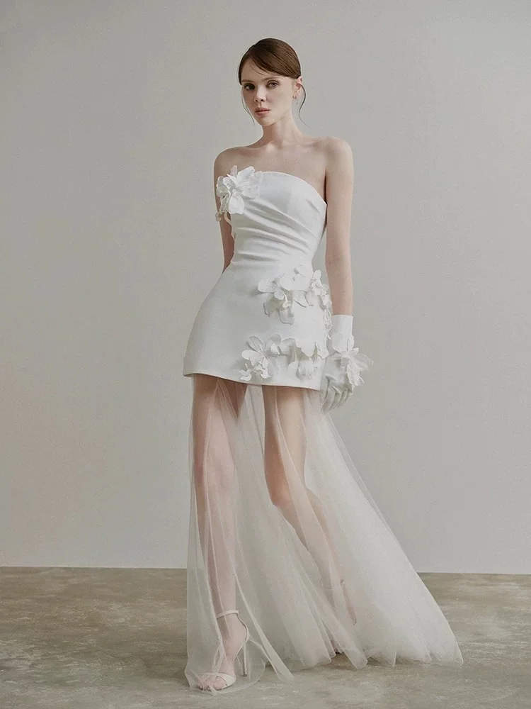 

Dubai Saudi Women's Elegant Evening Dresses Strapless Party Dresses Backless Prom Gowns Customized платье блестяще