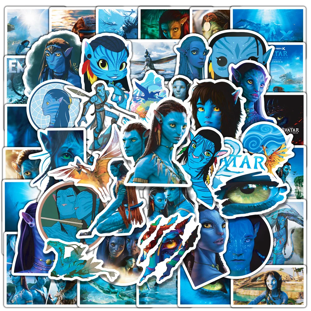 50 Uds. De pegatinas de grafiti de Avatar, botella de agua, portátil, teléfono, bicicleta, funda de equipaje, monopatín, pegatina para niños y adultos