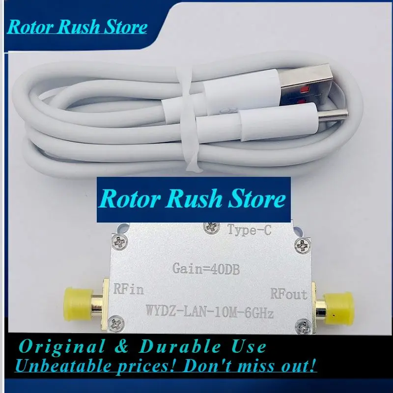 RoRuSWYDZ-LAN-10M-6GHz 40DB Gain Broadband Amplifier Broadband R F Amplifier Module With High Flatness