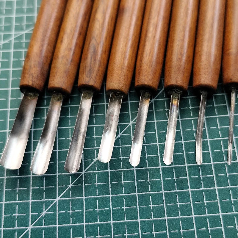 Hand Wood Carving Curved Gouge Tool U Shape Sweep Chisel for Wood Sculpture Printmaking Nut Carving, Recess Hollowing Smoothing