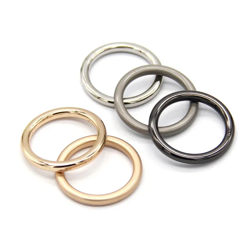 DOTOLLE Large Round Metal D Ring Buckles Clasp Web For Leather Belt Shoes Bags Garment High Quality Sewing DIY Crafts Wholesale