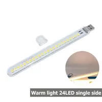 DC5V USB LED Light 24LED 8LED Portable Strip Light Book Lamp Night Lights Room Emergency Lighting Suitable for Laptop Notebook