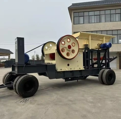 Customized High-quality PE400*600 Mobile Crushing Plant, Quartz Gold Mine Jaw Crushing Production Line, Rock Crusher.