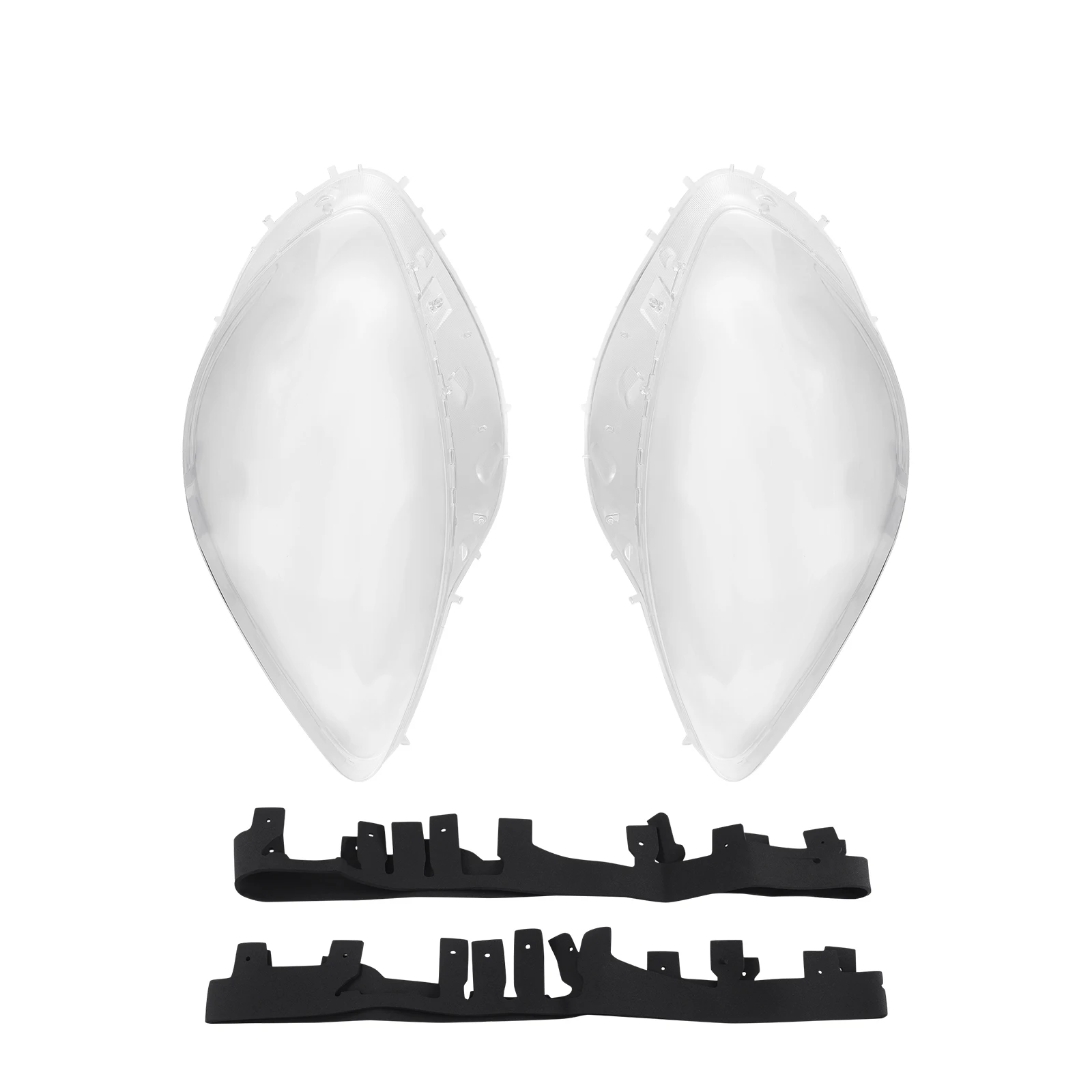 

2pcs Headlamp Lens Car Headlights Cover Fit For Corvette C6 2005-2013 Lens Covers With Strips