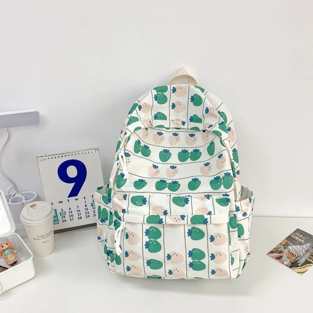 

Fashion Large Capacity Student Backpack Nylon Floral School Bags Waterproof Women's Backpack Adults
