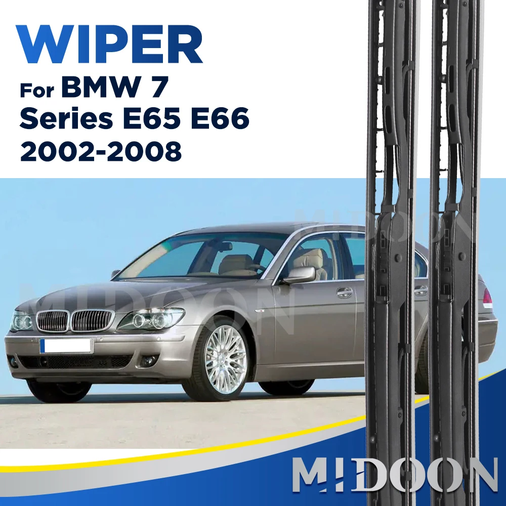 

MIDOON Wiper Blades for BMW 7 Series E65 E66 E67 E68 F01 F02 F03 F04 730i 735i 740i 745i 750i 760i 730d 740d 745d 730i/Li