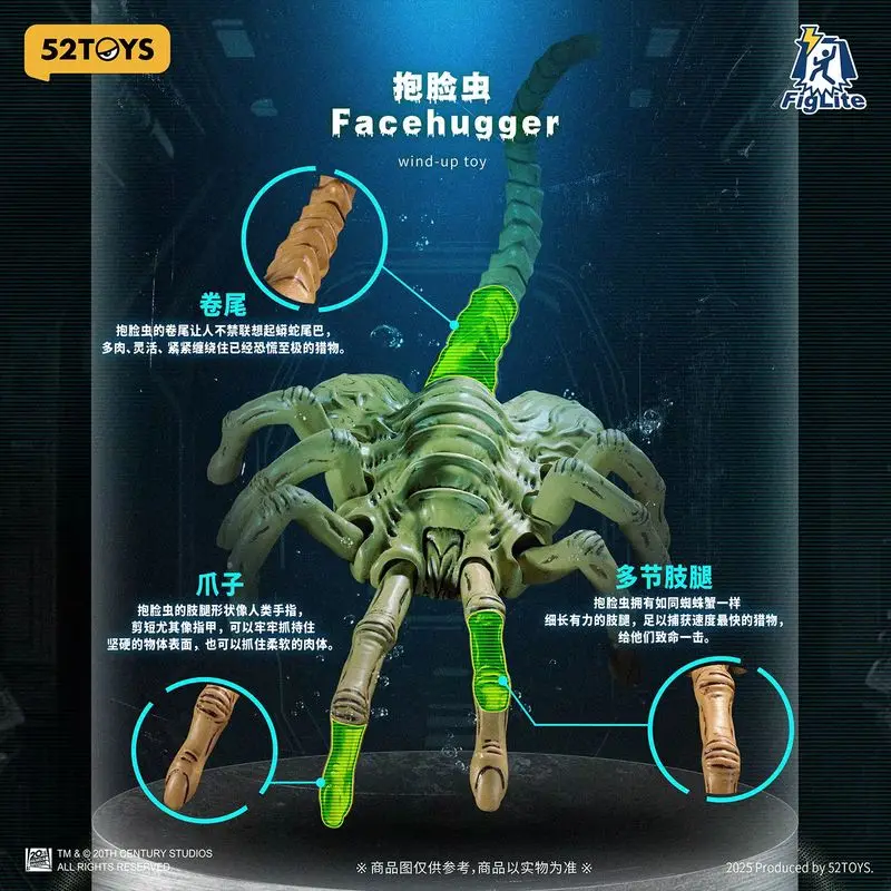 متوفر 52 لعبة آلات الوحش البرق الرقص الغريبة البيض Facehugger الشكل الزحف يدوية الصنع نموذج الحلي ألعاب للأولاد