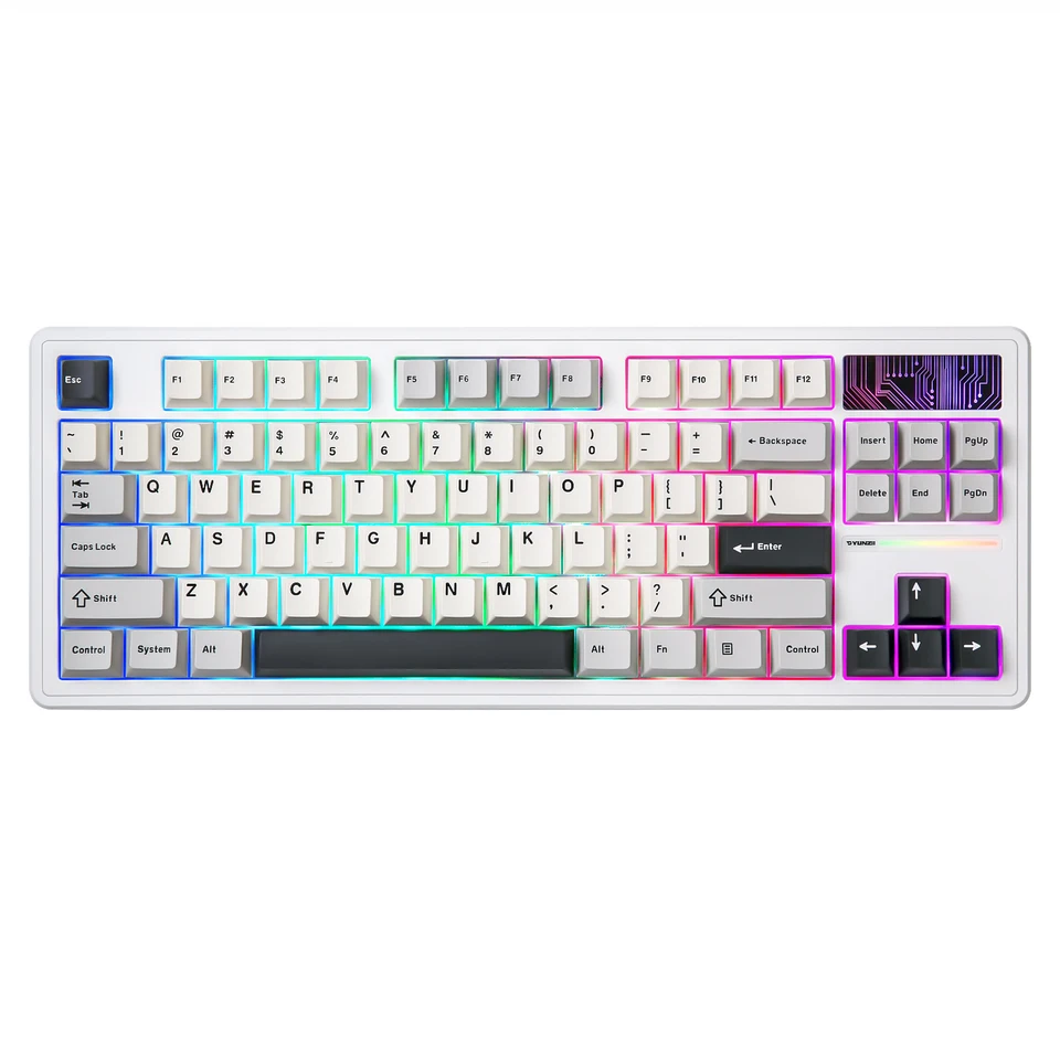 Yunzii-ワイヤレスメカニカルゲーミングキーボード,ホットスワップ可能