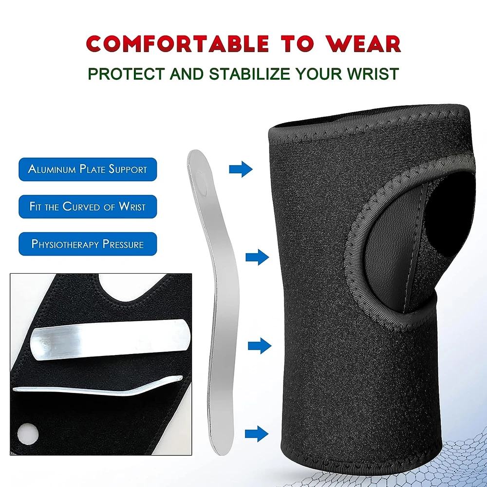 1Pcs Sports Steel Plate Wrist Guard Wrist Brace for Tendonitis,Adjustable Wrist Brace Steel Plate Wrist Brace Sports Wrist Guard