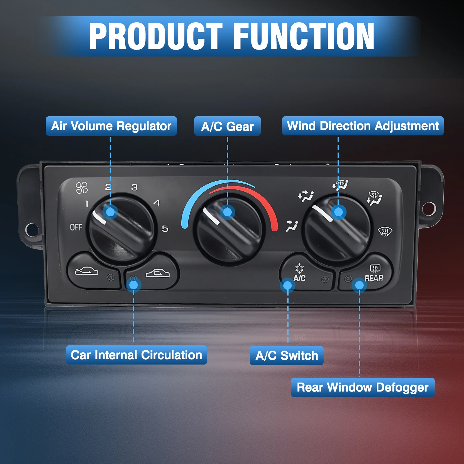 22601655 22601654 HVAC Control Module for Oldsmobile Achieva 1997-1998