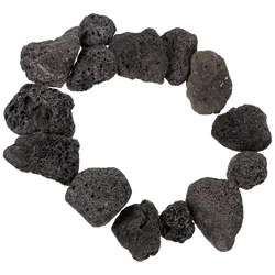 Black Lava Stones Natural Lava Stones Decorative Landscaping Rocks Bowls Fire Pits Gas Log Sets Indoor Or