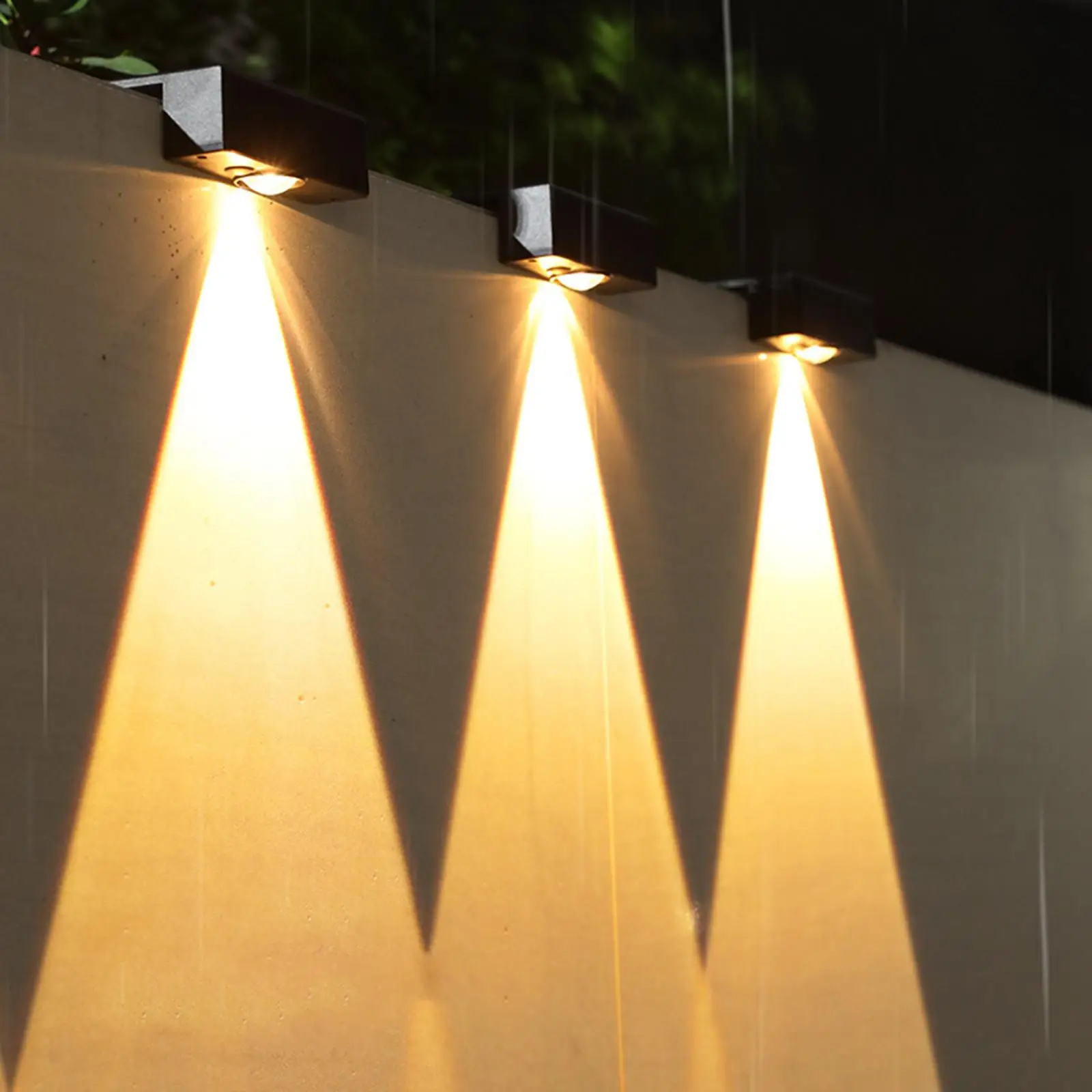 Solar Fence Light IP65 Waterproof Outside Light Solar Powered Step Light Yard Patio LED Solar Deck Light Backyard Garden