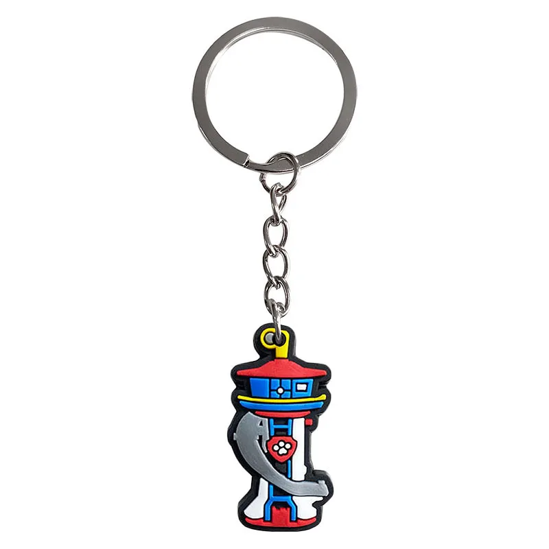 New Paw Patrol Cartoon Figures Kawaii Keychain Cute Doll Keychain Car Pendant Cartoon School Bag Ornaments Stationery Accessorie