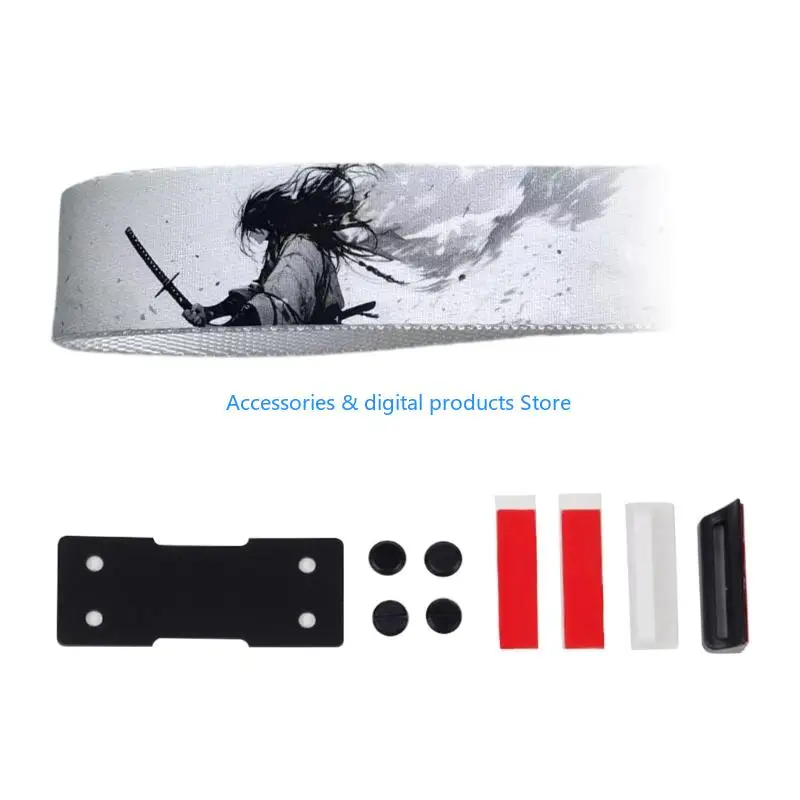 77JD Take Control Nylon Straps for Gaming Mechanical Keyboard Black or White Pastable