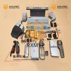 Panel decorativo de cabina, Panel Interior de vehículo entero, excavadora 1, adaptado para Komatsu Pc200, 220, 270, 300, 360-7