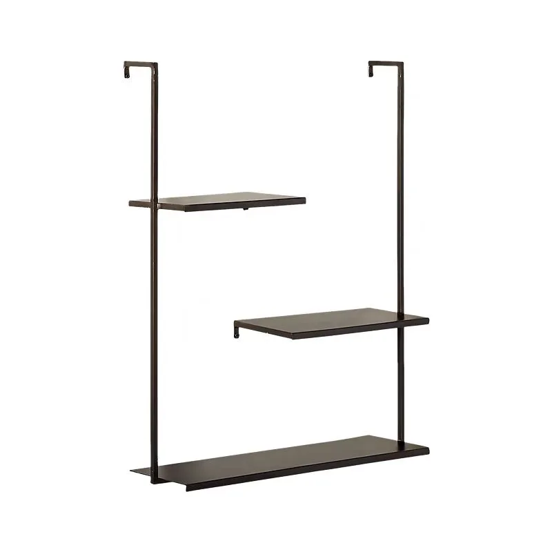 Metal wall rack simple baffle living room bookshelf kitchen storage bedroom wall storage rack