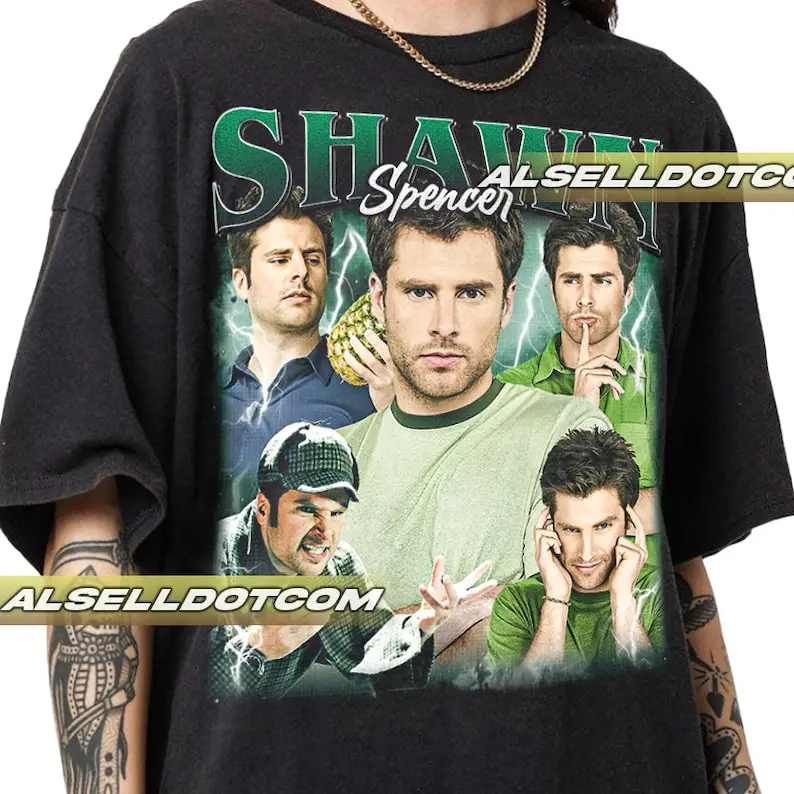 

Limited Shawn Spencer Psych Vintage Shirt Gift for Woman anda Man