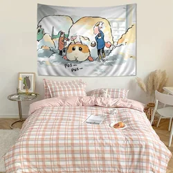 PUI PUI MOLCAR Cartoon Tapestry Art Science Fiction Room Home Decor Art Home Decor