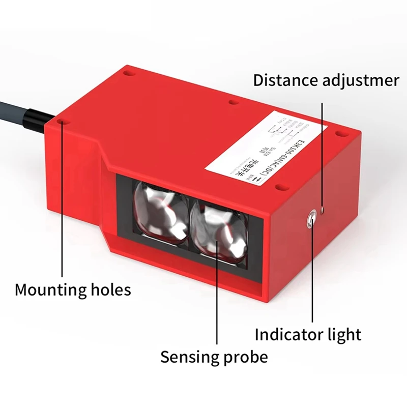 Photoelectric Sensor E3K Detection Distance Switch Sensor NPN PNP 10-30V Proximity Sensor-AT36