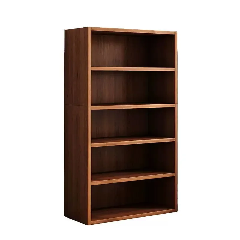 Modular Floor to Ceiling Bookshelf Narrow Corner Storage Cabinet Small Display Rack for Home Wall Mounted Shelving Unit