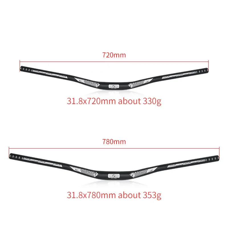 دراجة جبلية على شكل ابتلاع المقود دراجة هوائية جبلية اكسسوارات الإنحدار المقود أفقي دراجة المقود 720 مللي متر 780 مللي متر