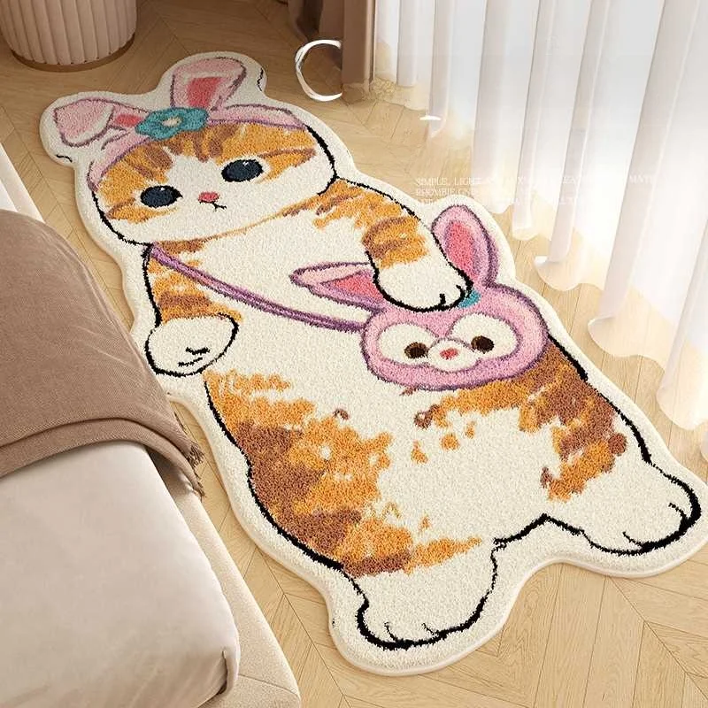 

Thiened Long Carpet for Small Bedroom Window Princ Sle Freen up Home Decorative Rug Luxury Camere Mat