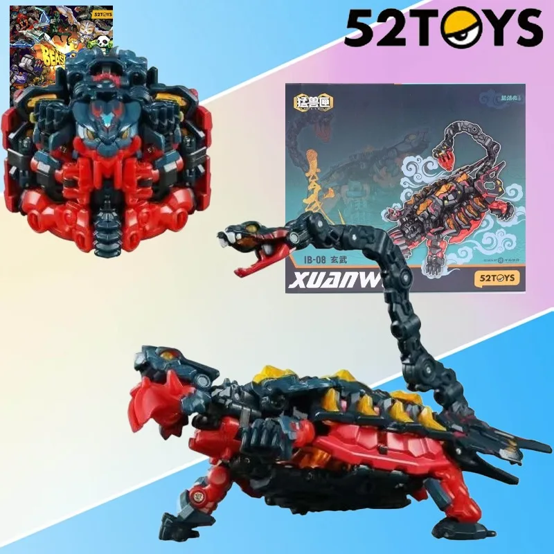 

52TOYS, оригинальная серия BEASTBOX Xuanwu Infinite Series, игрушка-трансформер Divine Beast, коллекция моделей меха с животными