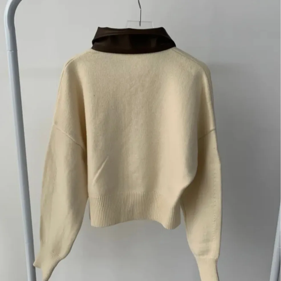 Elegancki sweter damski z zamkiem błyskawicznym, modny, wyszczuplający kardigan, długi sweter dzianinowy dla kobiet o niskiej staturze.