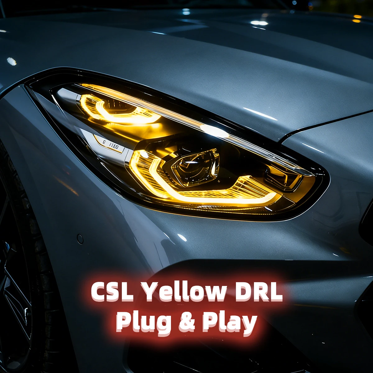 

For BMW Z4 G29 2018-Up CSL Yellow LED DRL Module Plug and Play OEM Fit Daytime Running Light