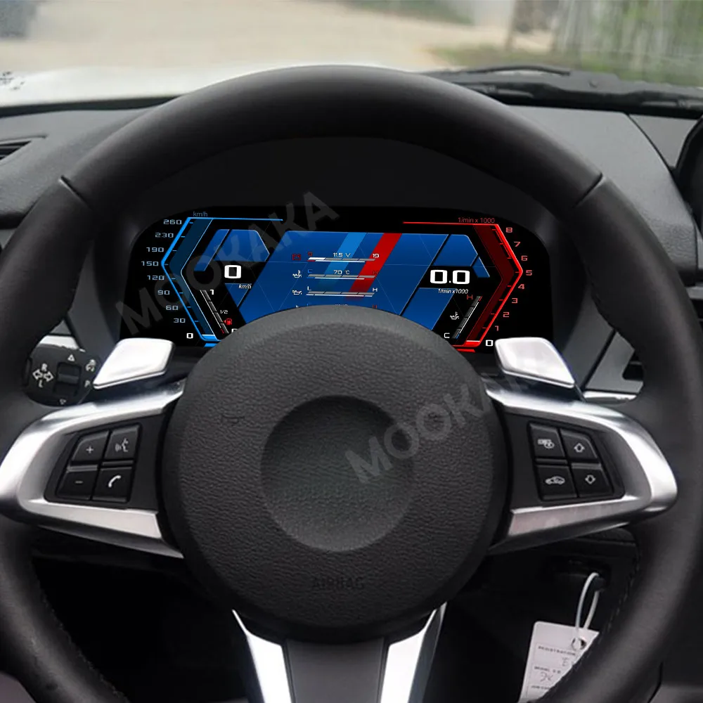 Car Digital Cluster For BMW Z4 E89 2009-2015 Dashboard LCD Instrument Panel Speedometer Odometer Virtual Cockpit Play Play Meter