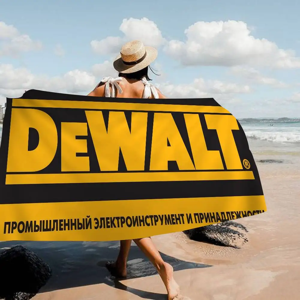 Classic Power Logo D-DewaltS Big Microfiber Beach Towels Quick Dry Towel Sand Beach Towels Pool Towel For Travel Swim Pool Yoga