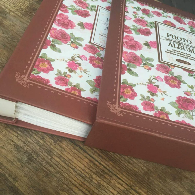 Customized. New-inch 200 Vintage Flower Album Elegant Pattern Commemorative Book Insert-style PP Album