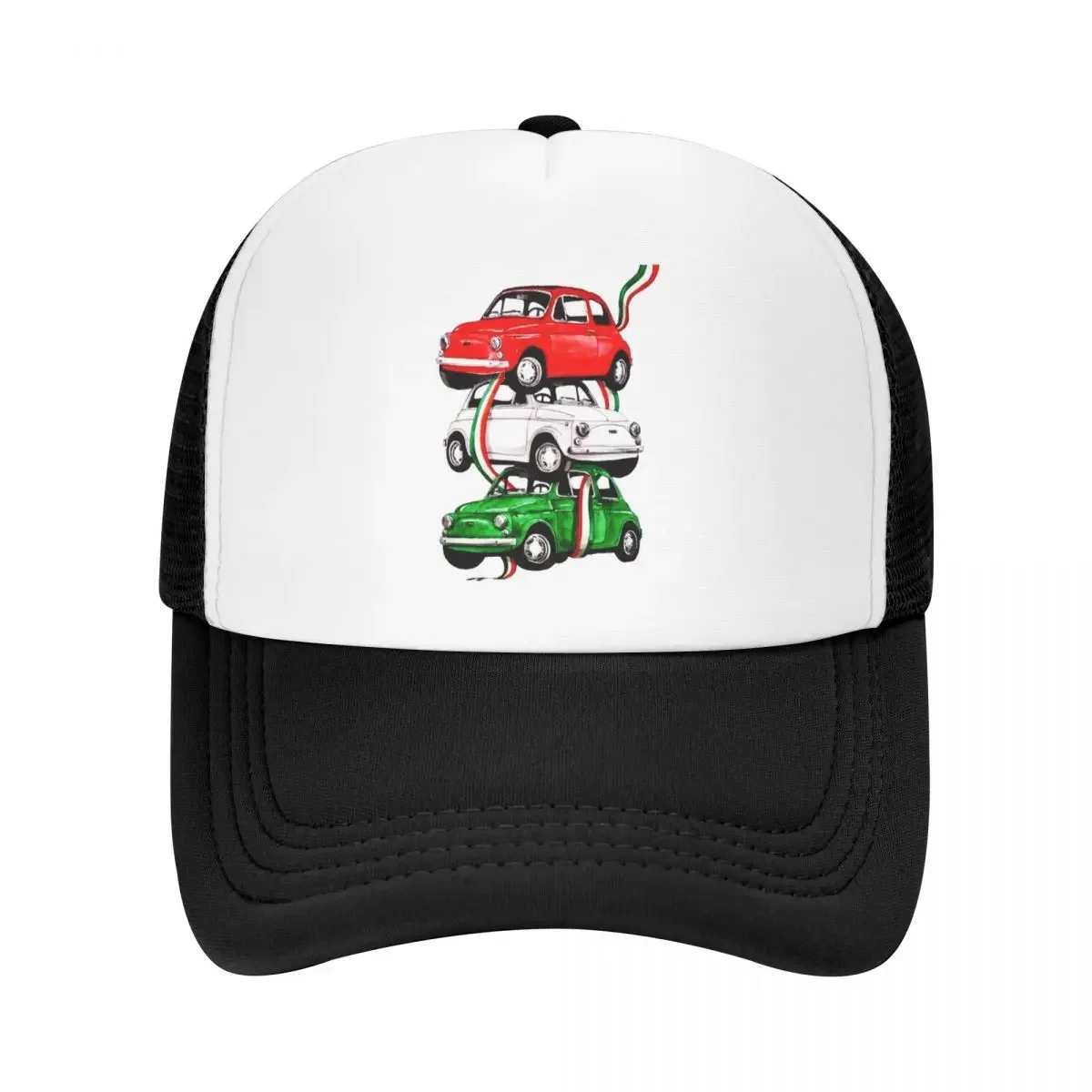 Custom Vintage Italy Flag Car Trucker Hat for Men Women Adjustable Adult Italian Pride Baseball Cap Hip Hop Dad Hat