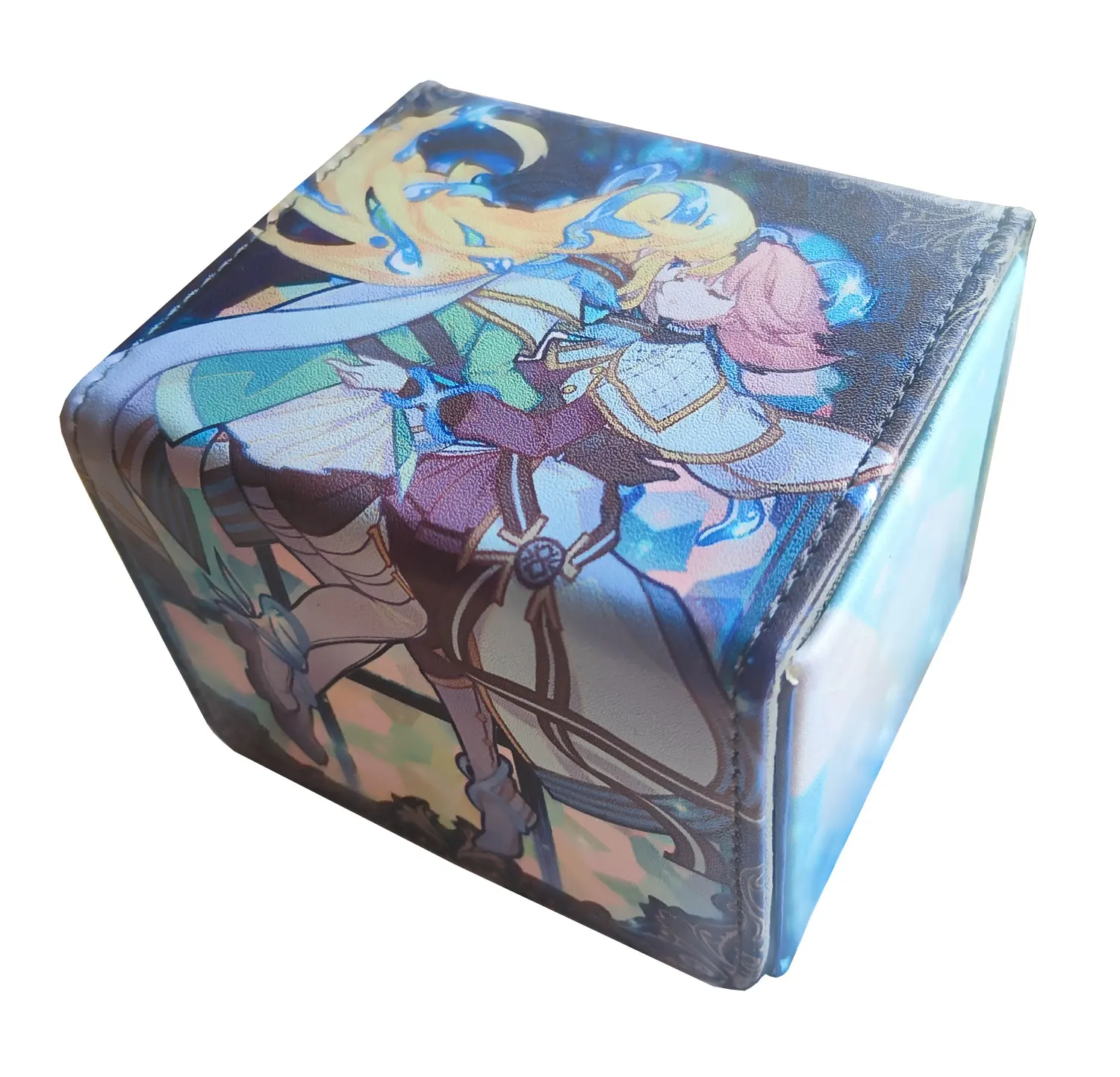 100+ PU Anime Cards Storage Box Deck Board Game TCG Cards Box Protector Bag for MGT/Pkm/Yu-gi-oh/Trading Card Collecting Game