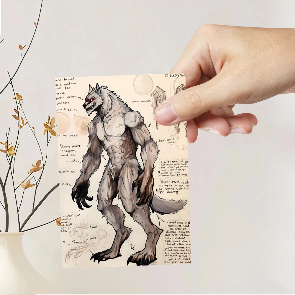 32 Stück Postkarten der Ghost Monster-Serie, Oddity-Postkarten, Weihnachtsgeschenke, Wohnzimmer-Dekorkarten, günstige Schlafzimmerdekoration