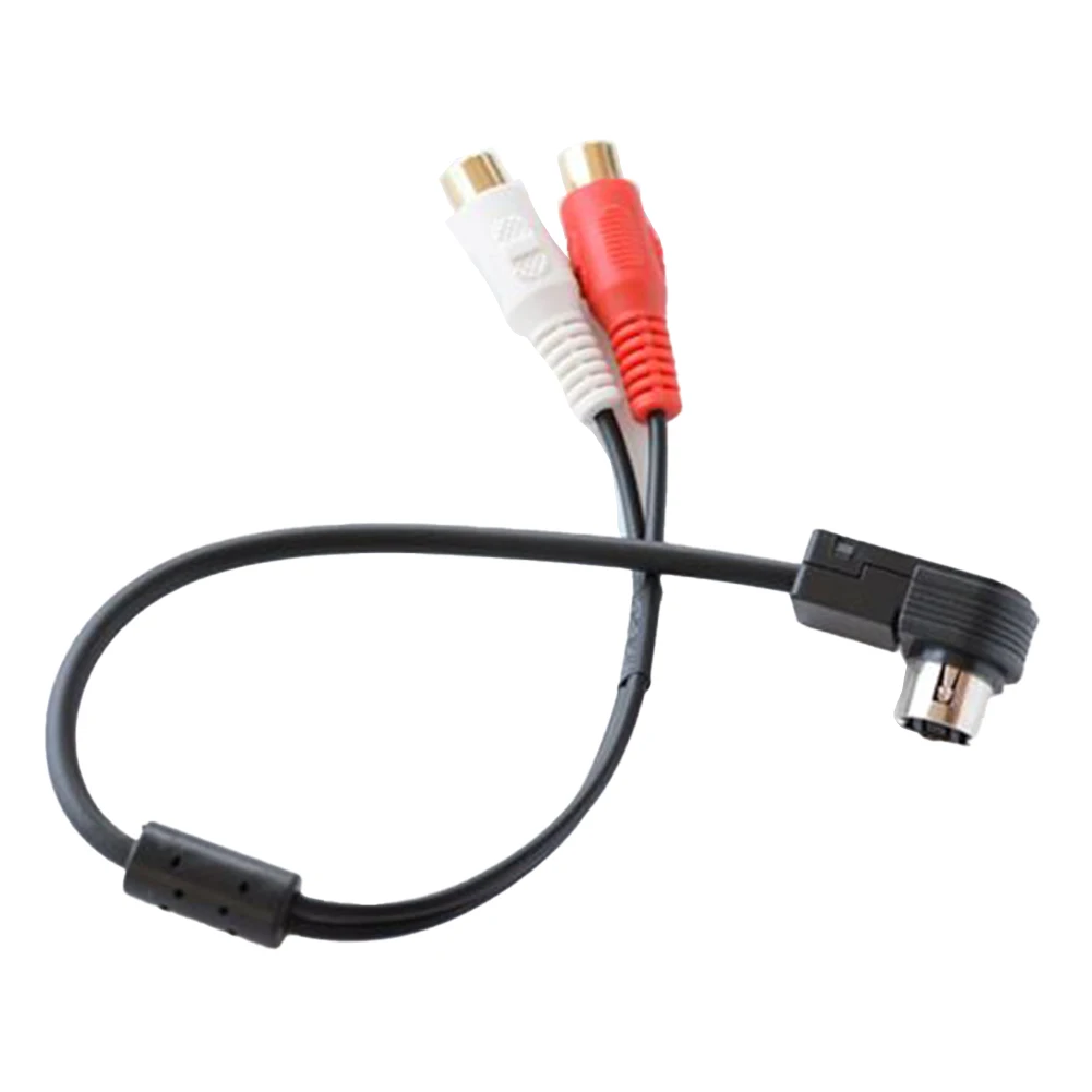 Adaptador de línea de Cable de Audio de entrada auxiliar para coche Alpine KCA-121B 2 RCA, 12V