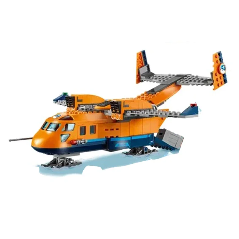 City Series Arctic Supplies Aircraft Building blocks Polar Adventure Base Helicopter Crawler Excavator Brick Toy Boy gift