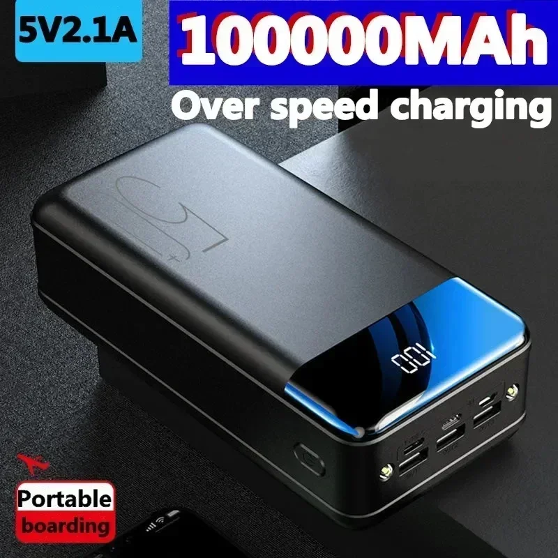 2024 100% New CE KC Hot Sales Universal 5v 2.1a Fast Charging 100000 MAh Large Capacity Charging BankFast ChargingMobile Power