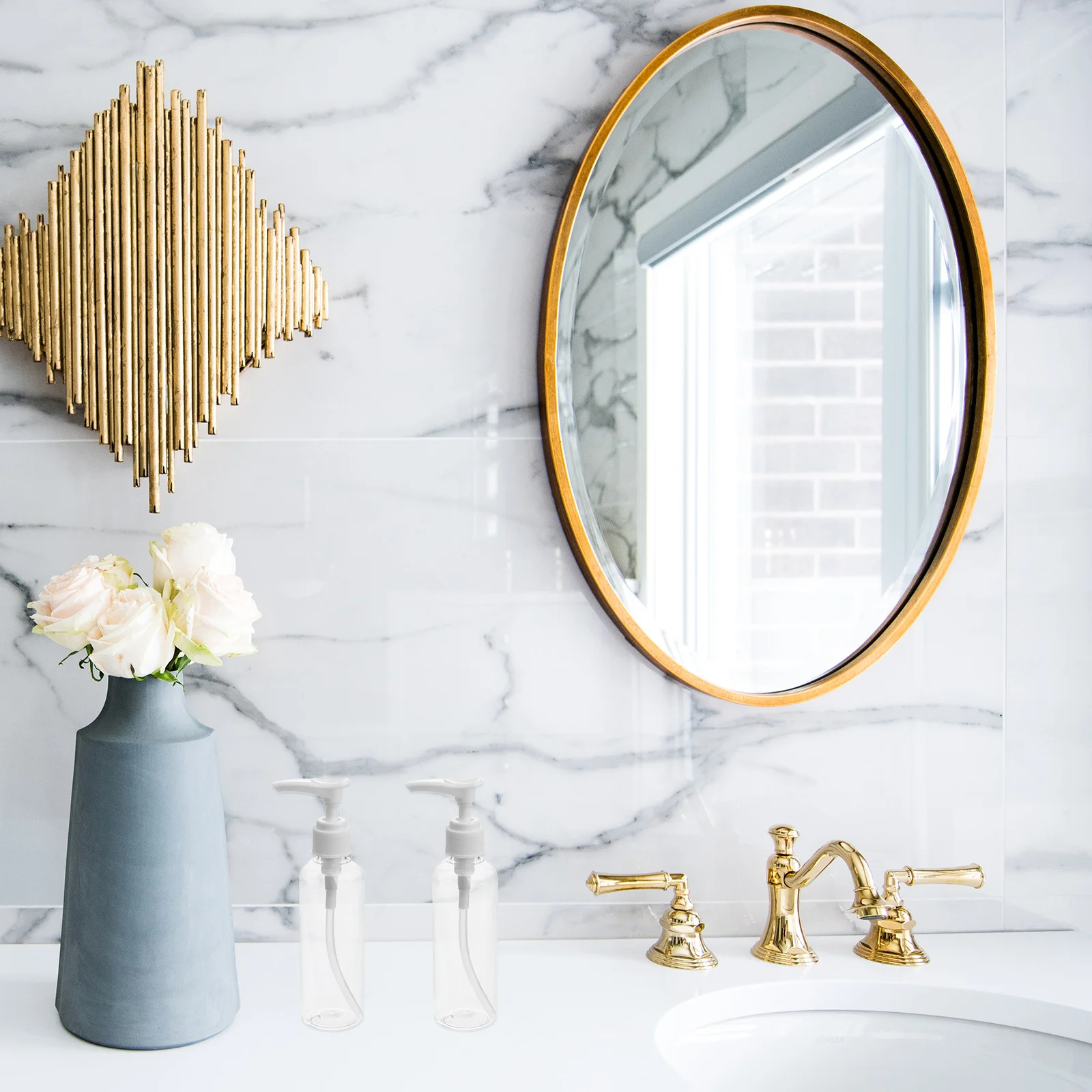 

Набор из 4 портативных флаконов-дозаторов по 100 мл для шампуня, лосьона, эфирных масел, для путешествий, дома, ванной и кухни